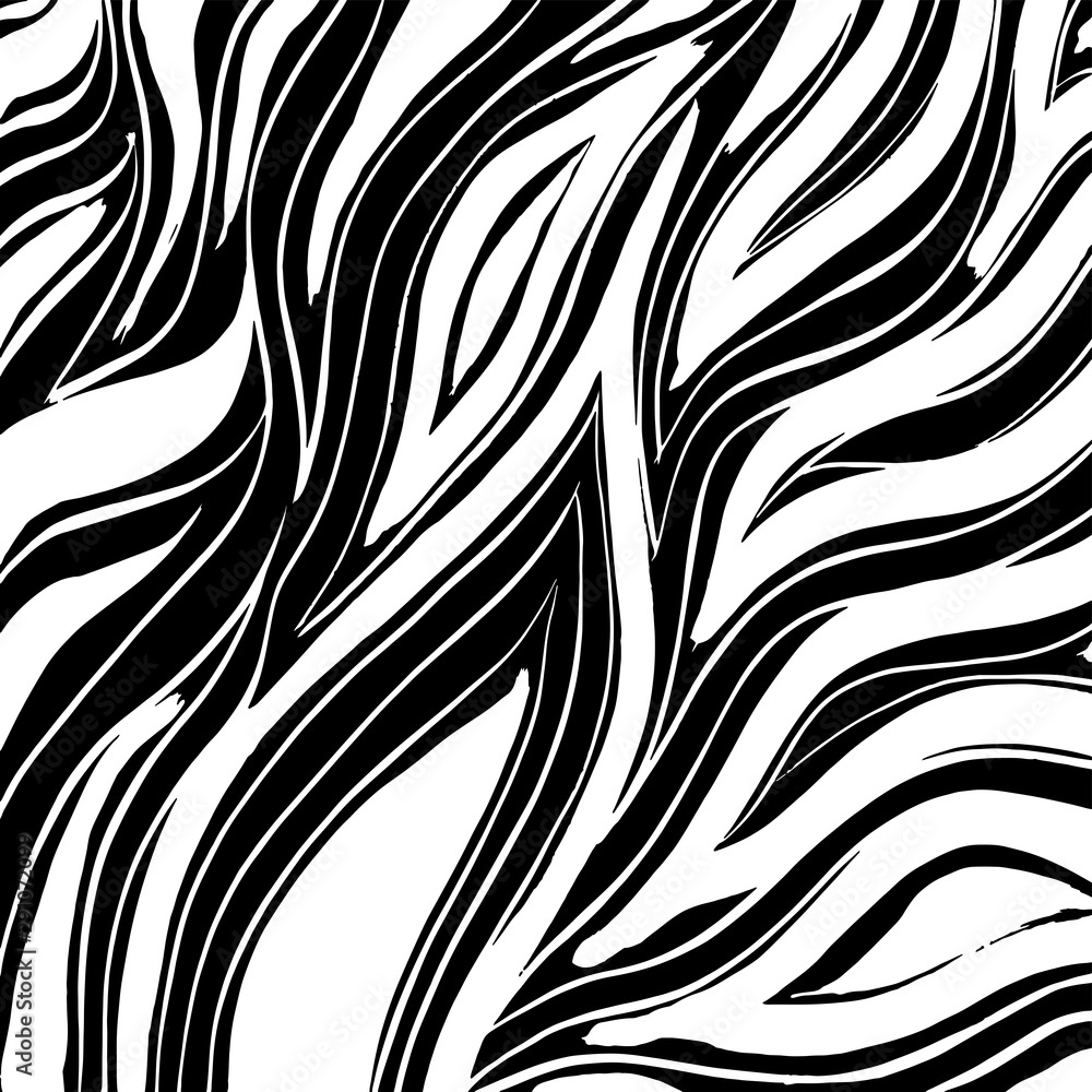 Fototapeta premium Brush texture pattern. Grunge vector.