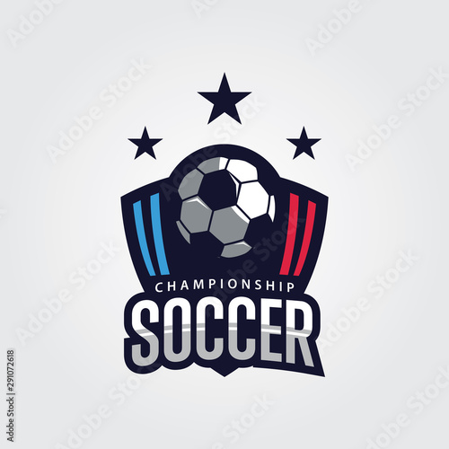 Soccer and football logo design