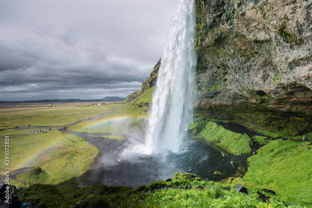 Seljalandsfoss waterfall in Iceland in Summer