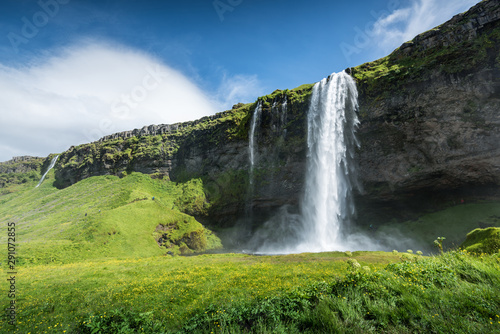 Seljalandsfoss waterfall in Iceland in Summer