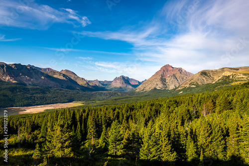 Daybreak over Two Medicine Lake, Glacier National Park photo