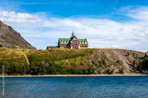 The Prince of Wales Hotel overlooking Waterton