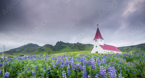 Fototapeta Naklejka Na Ścianę i Meble -  Beautiful Vik village in south Iceland