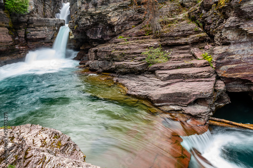 St Mary Falls, Glacier National Park, Montana photo