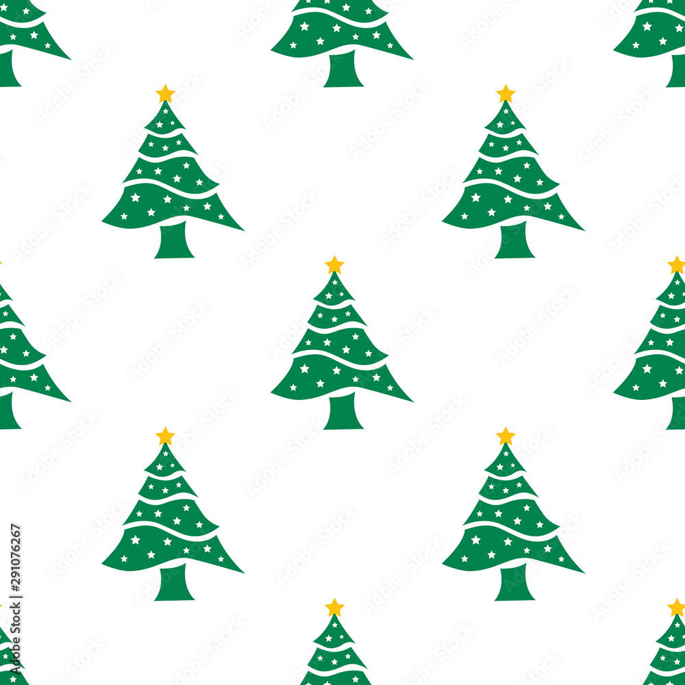 Christmas tree seamless background. Christmas tree seamless background.