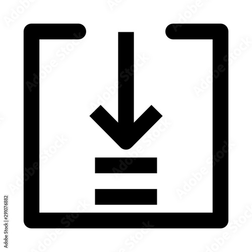 download arrows icon vectors