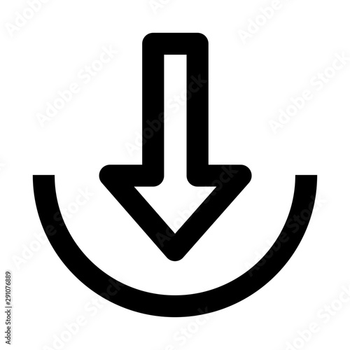 download circle line icon vectors