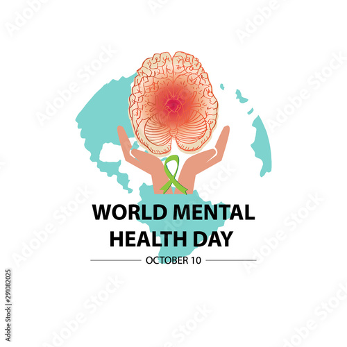 World Mental Health Day Concept.