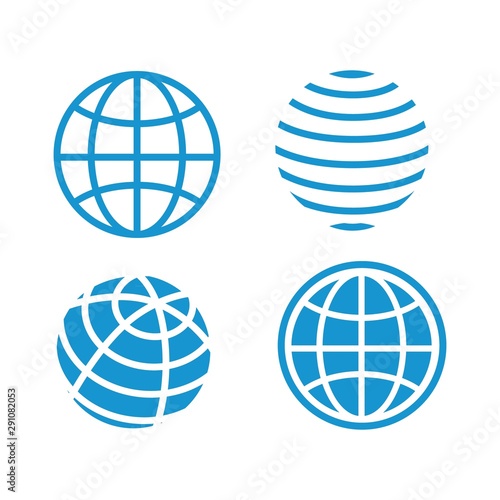 Earth globe icon