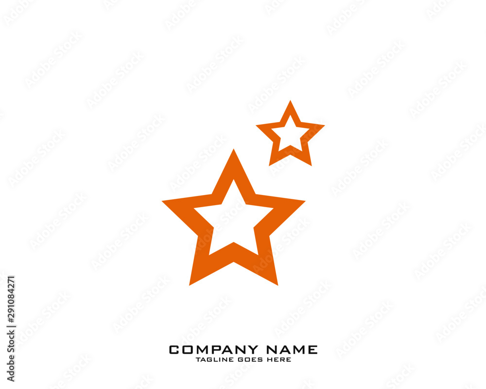 Obraz premium Star Logo Template vector icon illustration design