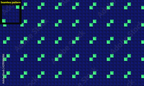 Seamless repeat pattern. Just drag the upper left square to your swatch panel