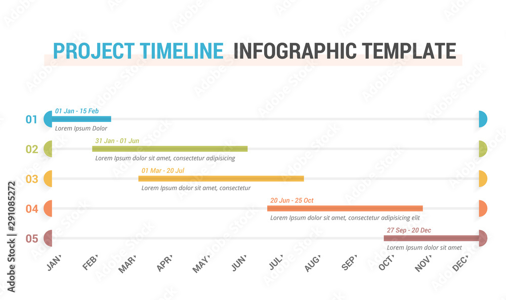 Timeline Infographics - obrazy, fototapety, plakaty 