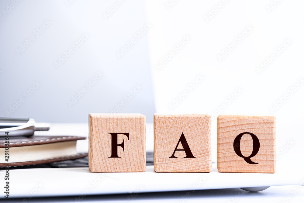 FAQ　アルファベットの文字 - obrazy, fototapety, plakaty 