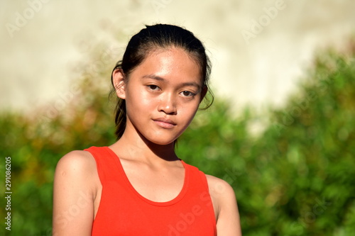 An Unemotional Young Filipina Juvenile