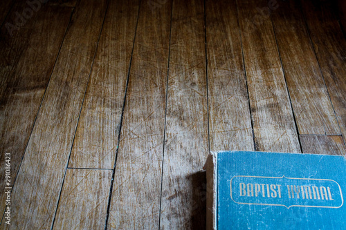 Hymnal on a wooden background  photo