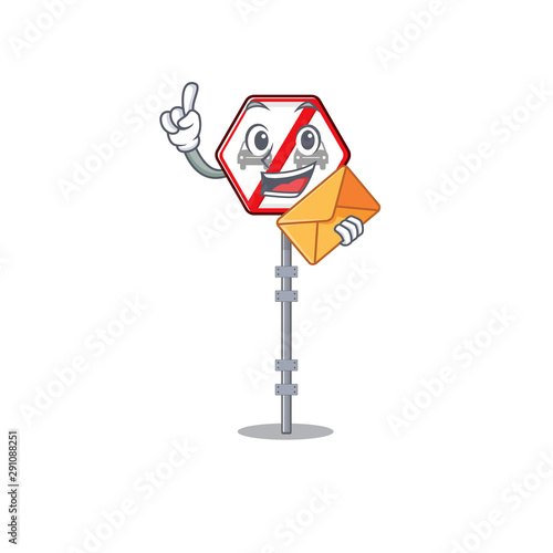 With envelope no overtaking cartoons on the curb