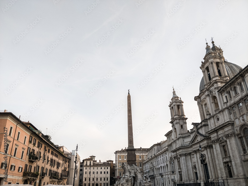 Piazza Navona, fountain of the rivers Piazza Navona, fountain of the rivers