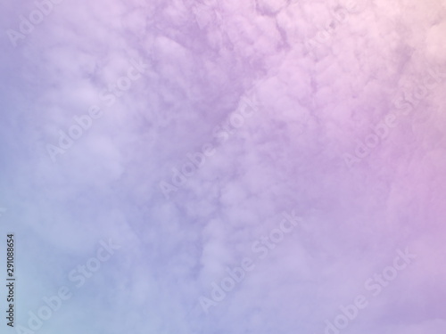 Sky and cloud subtle background with a pastel purple gradient. 