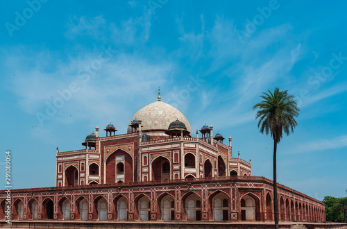 The Humayun's Tomb an iconic tourist destination in India.