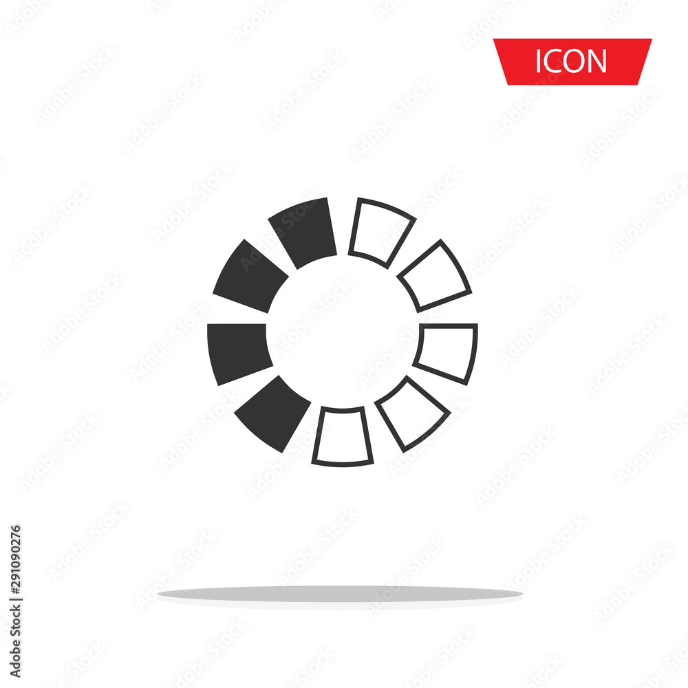Loading icons isolated on white background. Loading icons isolated on white background.
