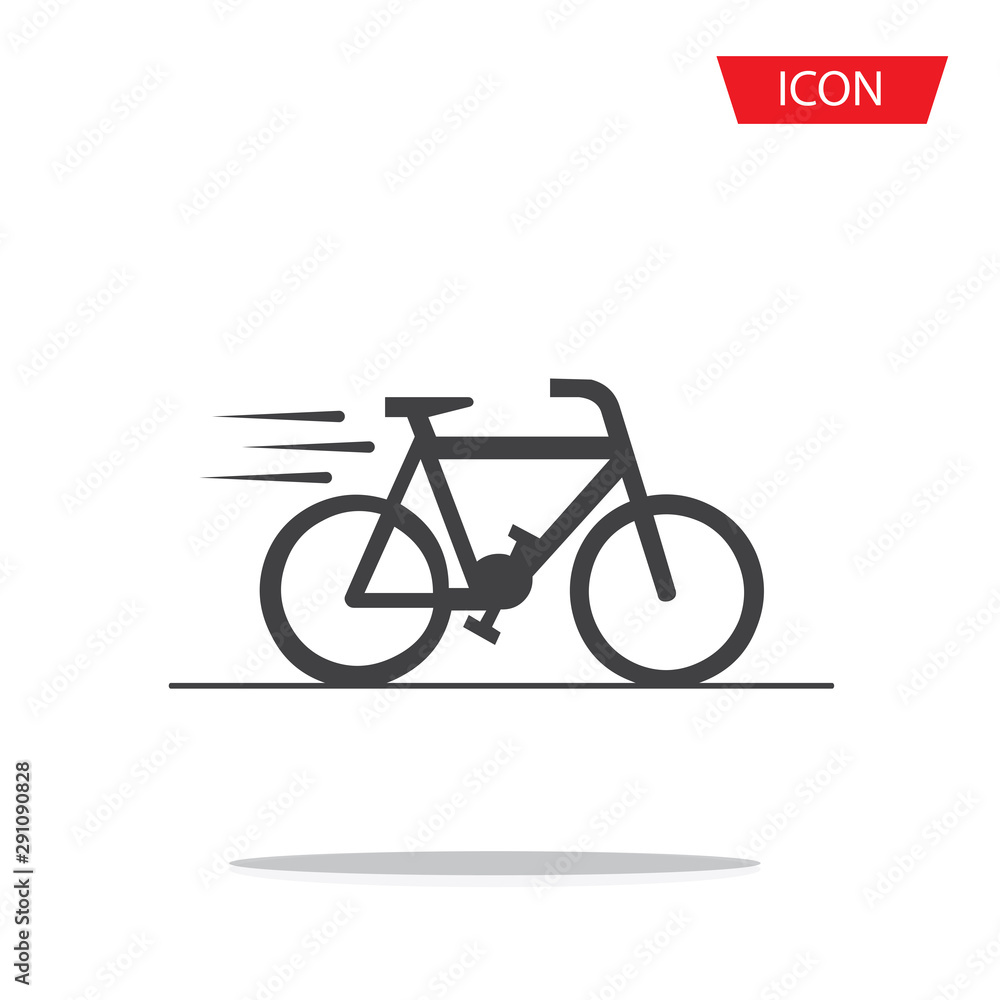 Bicycle icon bike icon isolated on white background. Bicycle icon bike icon isolated on white background.