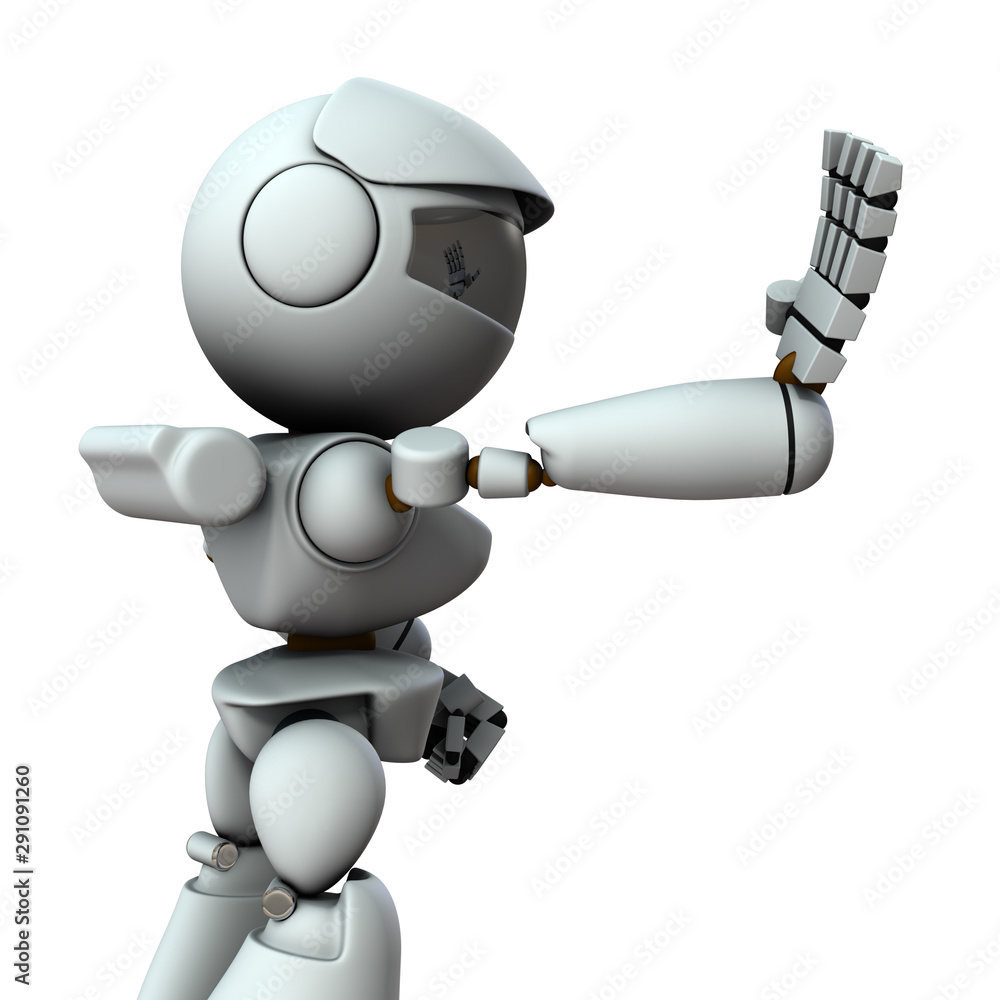 手を前に出して拒絶するａｉロボット Stock イラスト Adobe Stock