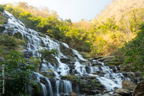 Mae Ya Waterfall  one of the most beautiful waterfalls in Thailand  at Doi InThanon  Chom Thong District  Chiang Mai