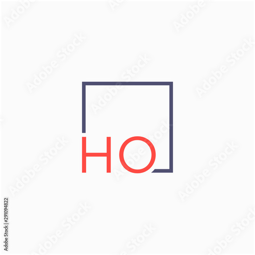 Letter HO Logo design with square frame line art. business consulting concept. studio,room,group icon. Suitable for business, consulting group company. - vector Free Download Letter HO Logo design with square frame line art. business consulting concept. studio,room,group icon. Suitable for business, consulting group company. - vector - GFXLoad