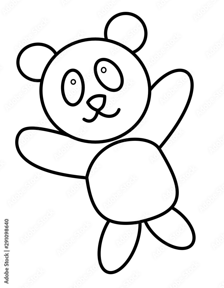 パンダのぬいぐるみ 線画 Stock イラスト Adobe Stock パンダのぬいぐるみ 線画 Stock イラスト Adobe Stock