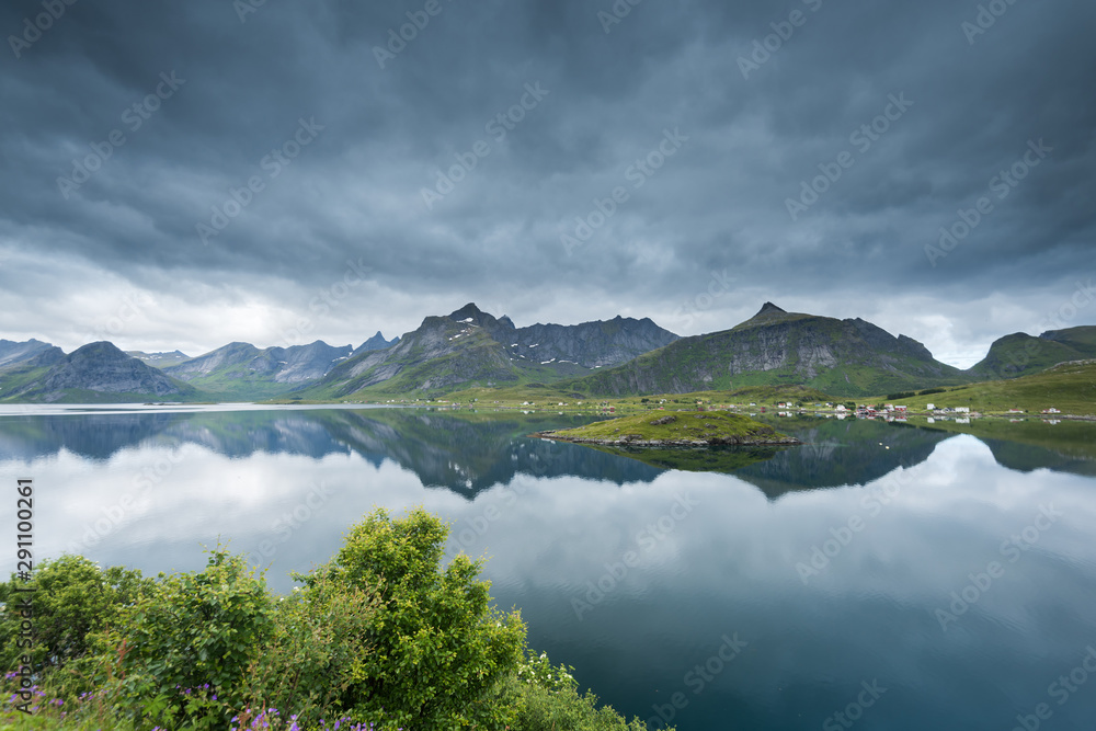 Beautiful landscape in Lofoten Islands, Norway 
