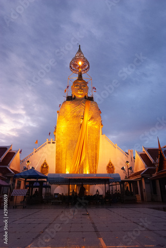 Photography Buddha Statue Bangkok Thailand by nioght