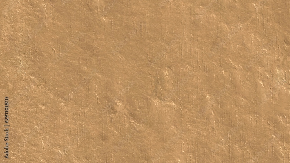 Fototapeta premium Gold clean background. New surface looks rough. Wallpaper shape. Backdrop texture wall and have copy space for text.