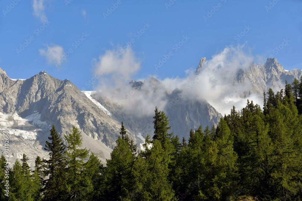 The Dente del Giagante on Mont Blanc