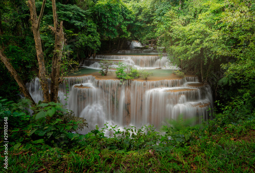 Mae Huai Khamin Waterfall is a beautiful waterfall in Kanchanaburi.