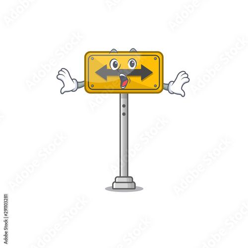 Surprised pass on either side the cartoon