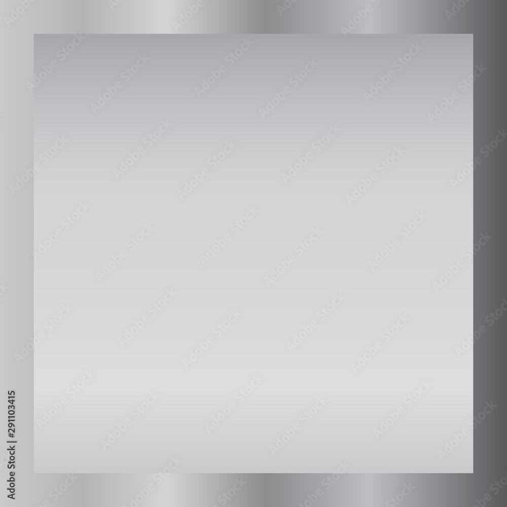 Silver gradient background. Silver design texture for ribbon, frame, banner. Abstract silver gradient template. Metal shine steel plate. Metallic light chrome pattern. Vector illustration Silver gradient background. Silver design texture for ribbon, frame, banner. Abstract silver gradient template. Metal shine steel plate. Metallic light chrome pattern. Vector illustration