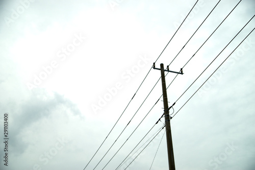 Wallpaper Mural 曇り・電線・電柱 Torontodigital.ca