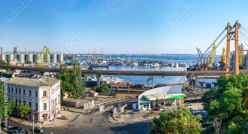 Fototapeta Naklejka Na Ścianę i Meble -  Practical harbor in Odessa seaport, Ukraine