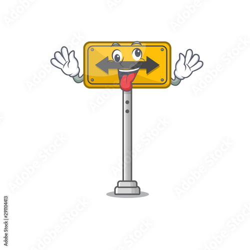 Crazy pass on either side a mascot