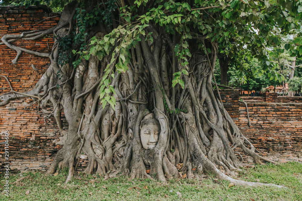 Amazing details of the Wat Maha That temple with the ruins of the Buddha statues. Amazing details of the Wat Maha That temple with the ruins of the Buddha statues.