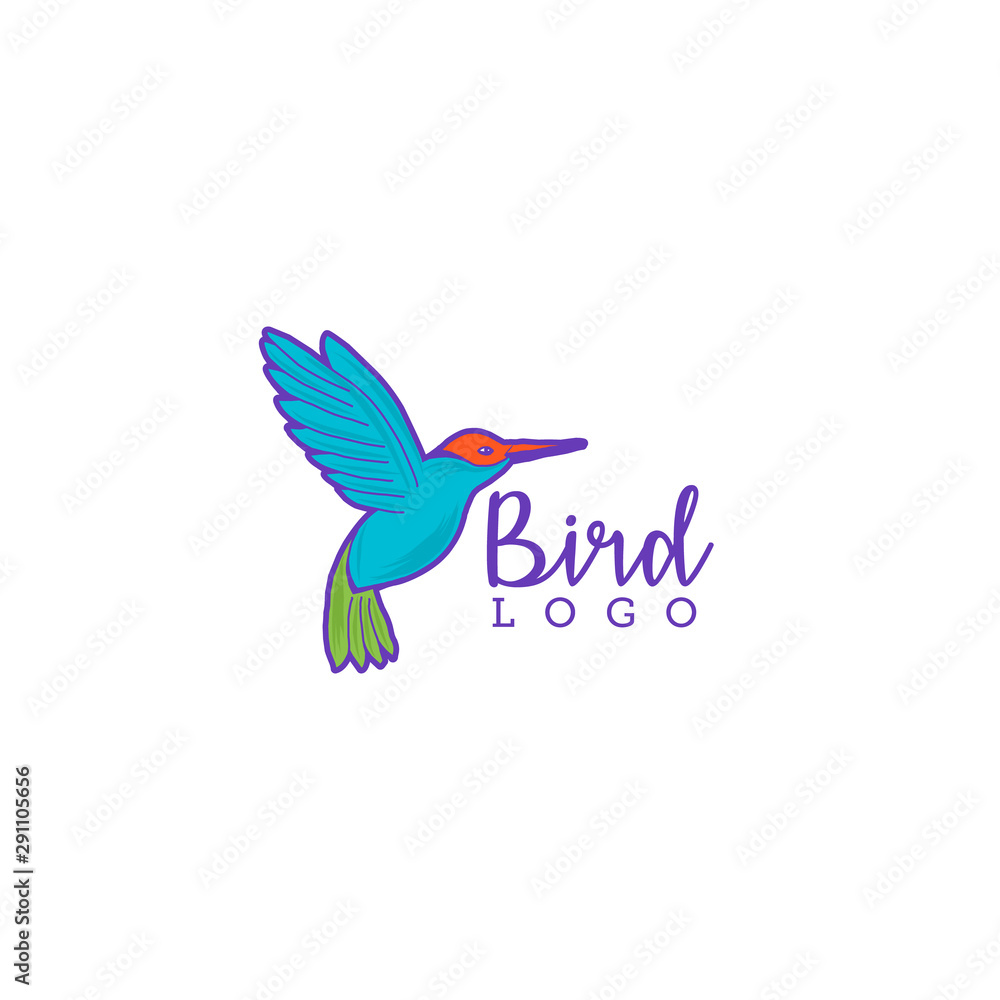 Obraz premium Colibri logo vector