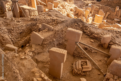Ancient Site of Gobekli Tepe in SanliUrfa, Turkey (Göbeklitepe The Oldest Temple of the World). Gobekli Tepe is a UNESCO World Heritage site.