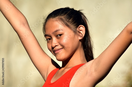 A Proud Youthful Asian Person