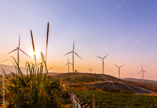 Wind turbine power generation in Thailand