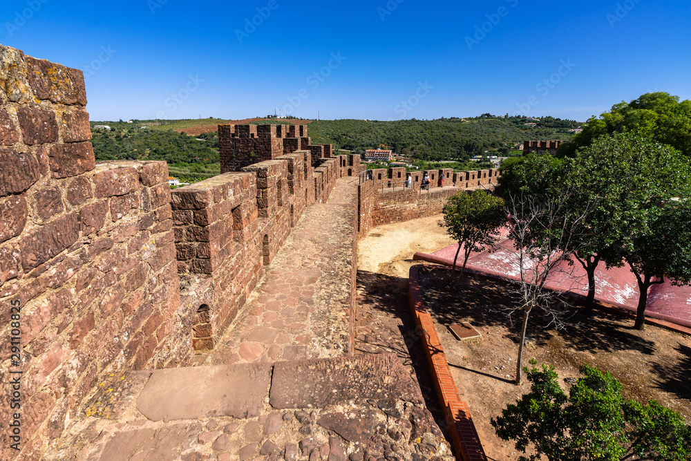 Silves Castle is one of the best preserved Moorish fortifications in Portugal, Algarve region