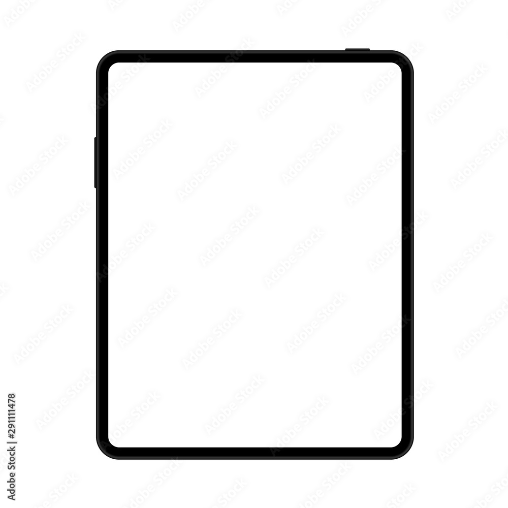 Modern tablet mockup for your design. Vector realistic clipart object. Modern tablet mockup for your design. Vector realistic clipart object.