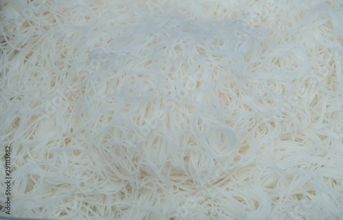 Cclose Up of Vermicelli Rice Noodles Background