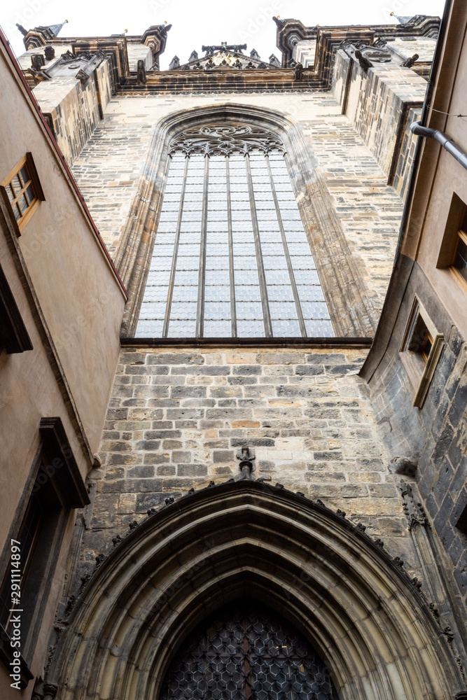 Inner facade of the Tyn Church on the square of the old city of Prague, Czech Republic. Inner facade of the Tyn Church on the square of the old city of Prague, Czech Republic.