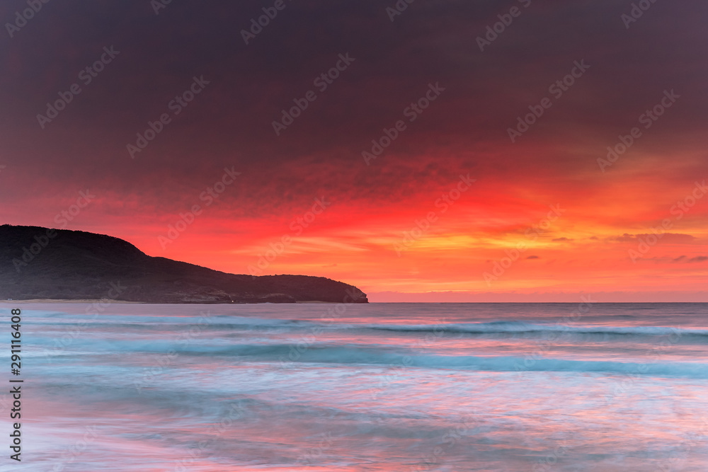 Orange Sky Sunrise Seascape