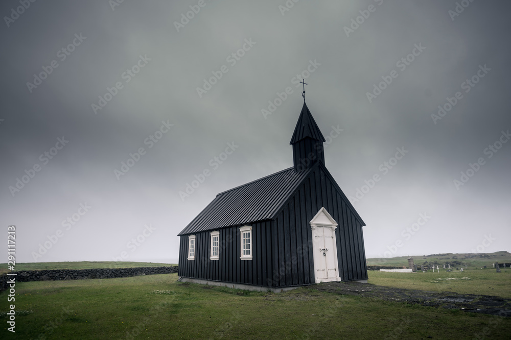 The Black Church of Budir in Iceland The Black Church of Budir in Iceland